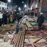 Colapso de graderías ocasiona varios heridos durante el convite de Ch’utillos