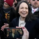 María Corina Machado entrega a Donald Trump la medalla del Nobel de la Paz